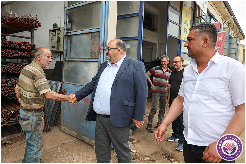Sanayi sitesi esnaflarımızı ziyaret ettik.